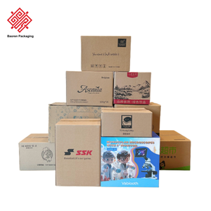 Baoren Heavy Duty personalizado impreso vino embalaje envío internacional cajas cartón corrugado pequeño grande marrón caja para el envío - Product Image 3