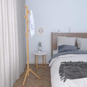 Porte-manteau en bambou porte-manteau facile à assembler tailles réglables porte-manteau debout libre, support de cintre - Product Image 5