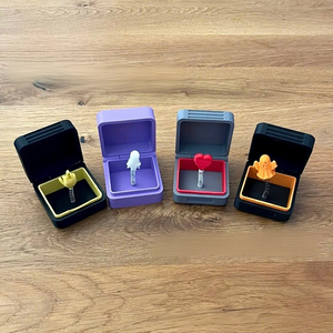 Boîte Mystère Amusante Cadeau d'Halloween Feuille de Plastique PLA Imprimée en 3D avec Motifs Fantôme et Cœur, Surprise Pop-Up - Product Image 2