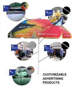 Paraguas inteligente <span class=keywords><strong>playa</strong></span> raya azul hotel comercial <span class=keywords><strong>palo</strong></span> de <span class=keywords><strong>playa</strong></span> paraguas proveedores anunciar sombrillas de <span class=keywords><strong>playa</strong></span> - Product Image 4