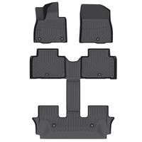 Tapis de sol tout temps Lhd Tapis de sol 3D Tpe pour Hyundai Palisade 2025 7 sièges/9 sièges Tapis de sol de voiture double couche à gaz