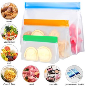 Direkt vom Hersteller Wiederverwendbare Recycelbare Umweltfreundliche Gefrierbeutel zur Lebensmittelaufbewahrung mit Wiederverschließbaren Ziplock-Beuteln - Product Image 2