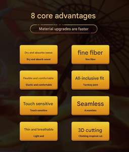 Fundas Protectoras para Dedos Antideslizantes para Juegos Móviles, para Pantallas Táctiles - Product Image 6