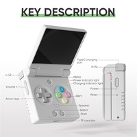 Console de jeu portable Miyoo Mini Flip, mini machine de jeu pliable intelligente, écran de 2,8 pouces, batterie de 2500 mAh, jeu avec Wi-Fi