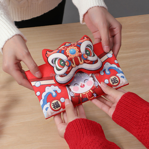 Custom 2025 3d Lucky Money Envelop Hong Bao Pouch Chinees Nieuwjaar Rode Enveloptas Met Verstelbare Nylon Lanyard - Product Image 4