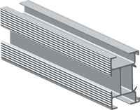 Support solaire résistant à la corrosion, rail en aluminium durable, profil de montage de panneau photovoltaïque avec certification CE TUV