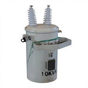 Transformateur triphasé de type conventionnel 10 kVA 50/60 Hz avec entrée 3 kV et sortie 480 V pour usage électronique, monté sur poteau - Product Image 5