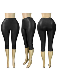 Shorts in <span class=keywords><strong>Pelle</strong></span> Elasticizzati a Vita Alta in 4 Colori, <span class=keywords><strong>Pantaloncini</strong></span> Aderenti da Donna, Pantaloni Capri in <span class=keywords><strong>Pelle</strong></span> Slim - Product Image 5