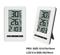 FT0407 Thermomètre sans fil avec capteur de température extérieure à distance Horloge Calendrier Maison Jardin Utilisation
