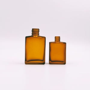 Elegante 10ml 15ml 30ml quadrato 50ml 100ml chiaro ambra olio essenziale deodorante rotolo di vetro su bottiglie con coperchio in oro - Product Image 2