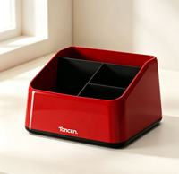 Boîte de rangement pour cosmétiques, boîte de tri multi-compartiments pour bureau, télécommande de salon, et rangement pour articles divers
