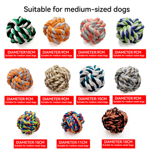 ชุดของเล่นกัญชาฝ้ายอินทรีย์สำหรับลูกสุนัขเล่น,ของเล่นแบบโต้ตอบยั่งยืน - Product Image 5