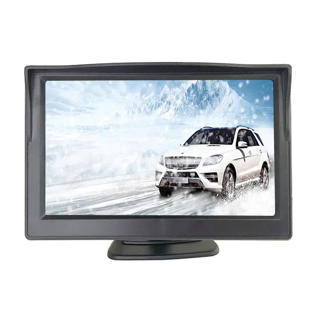 Auto Achter Monitor Parking Display 5 Inch Tft Lcd Auto Achteruitkijkcamera Monitor Back-Up Cctv Achteruitrijmonitor