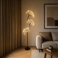 Lampe sur pied LED en forme de S, luminaire moderne décoratif à branches courbées, pour la décoration intérieure, salon, chambre, ambiance