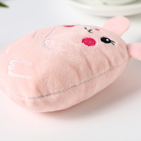 Jouet en peluche interactif pour animaux de compagnie, motif dessin animé vert, avec bruits de papier froissé, en polyester durable, pour chats et chiens, à griffer et à mordre, 19g