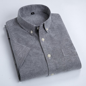 Camicie da Ufficio Bianche per Uomo, Manica Corta, <span class=keywords><strong>Slim</strong></span> Fit, con Bottoni, Casual L008, Vendita all'Ingrosso - Product Image 4