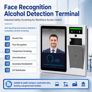 Máquina de prueba de alcohol en aliento personalizada con reconocimiento facial, compatible con ODM y WiFi, OEM bienvenida, control de acceso directo de fábrica - Product Image 6