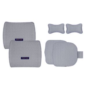 Waterproof Breathable air Net Poe Polymer Relieve Fatigue Back Set High Elastic <b>Car</b> Seat Cushion with Mesh Fabric Cover - Product Image 5