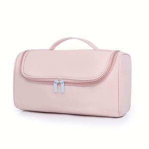 Bolsa de Viaje Plegable Impermeable de PU con Cierre, Moderna y Portátil, con Gancho para Colgar, de Gran Capacidad, para Secador de Pelo Unisex - Product Image 1