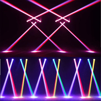 Entrepôt européen 4x40W RGBW 4 en 1 LED Par Gig Bar Laser Strobe Beam Effect Triple Stand Moving Head Stand Light pour fête DJ