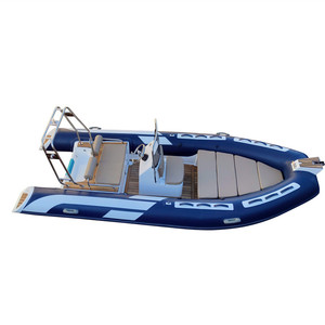 Gommone RIB 480 in Hypalon/PVC con Scafo in Fibra di Vetro, Barca Gonfiabile per Pesca e Divertimento Acquatico - Product Image 6
