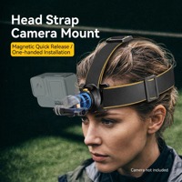 Harnais magnétique universel pour caméra sportive, fixation rapide, réglable, respirant, support de montage en nylon pour extérieur, rotation 360°