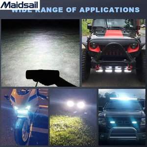 ไฟทำงาน LED กำลังสูง W132 48W ขนาด 6 นิ้ว สำหรับรถบรรทุก SUV ATV 4X4 สภาพใหม่ สี 6000k สำหรับอุปกรณ์เสริมมอเตอร์ไซค์ LED - Product Image 4