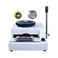 Machine à embosser les plaques d'immatriculation en PVC, manuelle, facile à utiliser