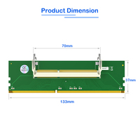 Adaptador de Memoria DDR3 a DDR3 para Ordenador de Escritorio, Tarjeta Riser para Portátil SO-DIMM RAM-PCB en Stock