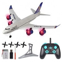 Avión de Juguete a Control Remoto 2.4G RTF, Simulación de Boeing 747, Airbus A380, Planeador de Espuma de Ala Fija, Modelo de Avión RC