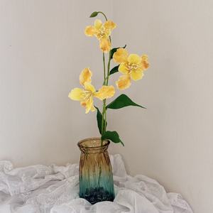Nouvelle Collection : Fleurs d'<span class=keywords><strong>iris</strong></span> artificielles élégantes et orchidées pour la décoration de salons, chambres, lieux de mariage et espaces commerciaux - Product Image 5