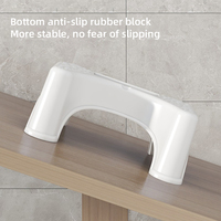Marchepied de toilette antidérapant pour salle de bain Vente en gros Pot squatty antidérapant Tabouret de toilette en plastique à bas prix