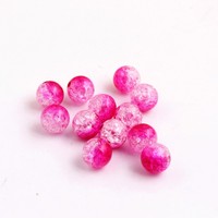 Perles ab Double couleur, pièces, pour la fabrication de bijoux, perles brillantes transparentes en acrylique, vente en gros