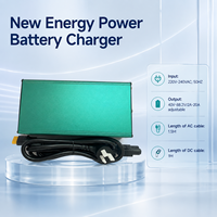 Chargeur de batterie au lithium EV 1800W, courant réglable de 2A à 20A pour voiture électrique, moto et véhicule utilitaire