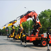 Grue arrière pour chariot élévateur CC1200ZB8+1 (25 tonnes) avec moteur pour usage en construction - Utilisé - Flèche télescopique