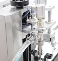 Machine automatique de remplissage et de capsulage de sauce ketchup mayonnaise à buse unique pour cosmétiques remplisseur de piston de crème à haute viscosité