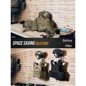 Support de casque de moto support de veste support de plaque support de plaque organisateur d'affichage équipement tactique support mural - Product Image 3