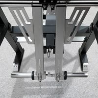Chaise romaine commerciale pour développer les fessiers et les ischio-jambiers, équipement d'entraînement pour les hanches, hyperextension inversée, extension dorsale