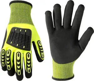 Тяжелые ударопрочные нитриловые защитные перчатки Tpr s нитриловые противоударные перчатки