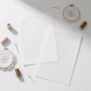 Stiker penstabil lembaran larut air daur ulang bordir perekat dapat dicetak untuk Transfer pola akurat pada sepatu pakaian - Product Image 5