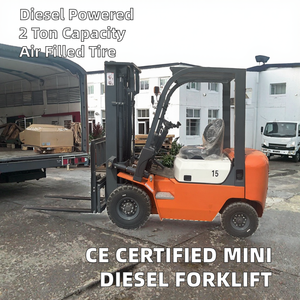 Mini chariot élévateur certifié, moteur Kubota, capacité de 2 tonnes, hauteur de levage de 2500 mm, norme EU 5, EPA - Product Image 2