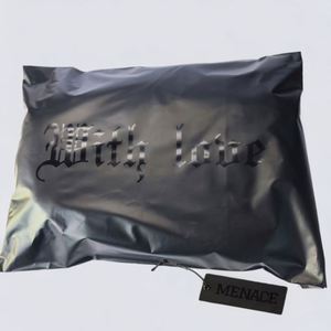 Matte UV Black Mailer Custom Mailer Bags Red Express Bag Polymailers Custom Mailer Packaging Shipping Bag for <b>Clothes</b> - Product Image 1