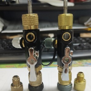 ชุดเครื่องมือถอดแกนวาล์วแอร์ Wansheng ขนาด 1/4 5/16 นิ้ว พร้อมอะแดปเตอร์ ใช้งานด้วยมือ สำหรับซ่อมรถยนต์ - Product Image 2