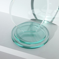 Trophée en verre gravé en cristal clair de Jade Prix gravable de haute qualité pas cher forme personnalisée Trophées en cristal vierges