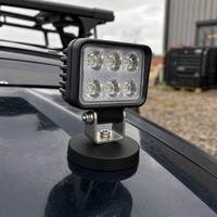 Base magnétique néodyme à filetage interne/femelle, forte force de traction, revêtement en caoutchouc étanche, aimant pot pour caméra, éclairage, signalisation