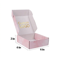 Boîtes d'expédition en carton ondulé rose de luxe avec logo personnalisé, écologiques, en matériaux recyclés, pour cosmétiques, soins de la peau, vêtements