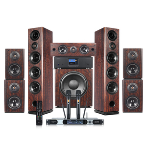 7.1 Tower Home System Surround <b>Sound</b> Wooden KTV <b>Sound</b> Set Digital HD Amplifier Supports 3D/8K ATMOS/DTS:X 7.1 Home Syste - Product Image 1