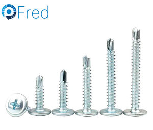 Vis autoperceuses à tête plate en laiton poli, finition zinguée, modèle DIN968, certifiées ISO, métriques, vente en gros OEM - Product Image 1