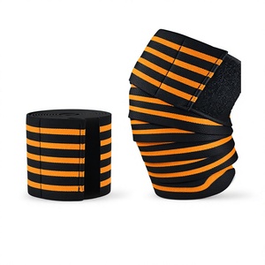 Custom Fitness Compression Elastic Knee Wrap Bandages Neoprene Powerlifting Weight Lifting Equipment Non-Slip Unisex for - Product Image 1