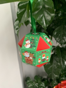 Creative <strong>Christmas</strong> Round Treat <strong>Boxes</strong> <strong>Christmas</strong> Party Favor <strong>Gift</strong> Box Packaging for Xmas Sweets with Ribbon - Product Image 3